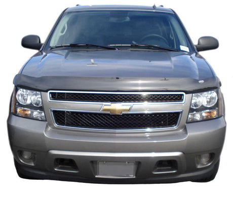 AVS 07-13 Chevy Avalanche High Profile Bugflector II Hood Shield - Smoke 25303