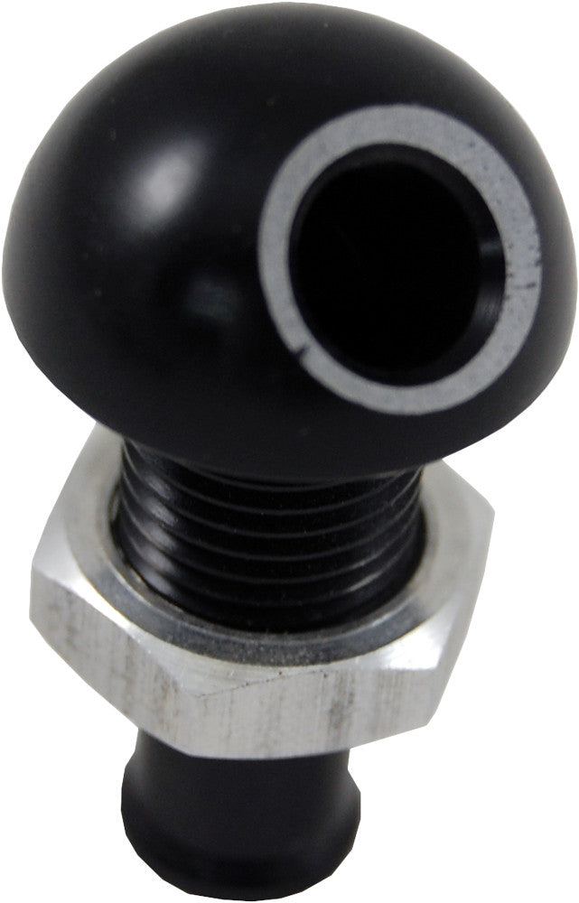 BLOWSION Billet Thru-Hull Water Fitting Black 3/8" 45 Deg. 04-03-2011