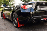 Rally Armor 13-17 Subaru BRZ / Scion FR-S Red UR Mud Flap w/ White Logo MF23-UR-RD/WH