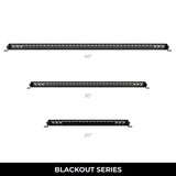 Go Rhino Xplor Blackout Series Sgl Row LED Light Bar (Surface/Threaded Stud Mount) 20.5in. - Blk