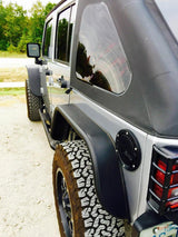 DV8 Offroad 07-18 Jeep Wrangler JK Front & Rear Flat Tube Fenders FENDB-02
