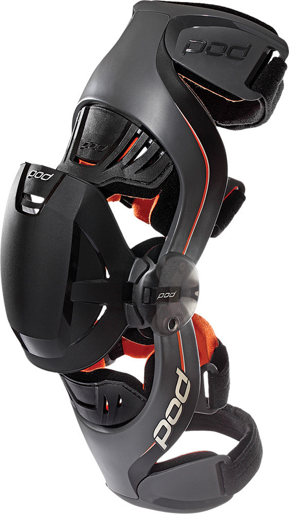 POD K1 Knee Braces Grey/Orange Ym (Pair) K1013-230-YM