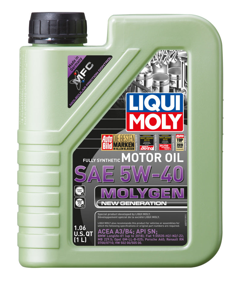 LIQUI MOLY 1L Molygen New Generation Motor Oil SAE 5W40 20230