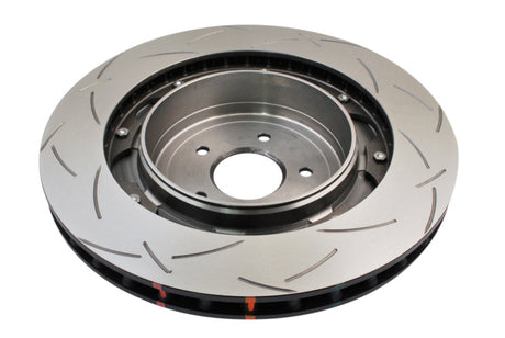 DBA 09+ Nissan GTR R-35 Rear Slotted 5000 Series 2 Piece Rotor Assembled w/ Black Hat 52321BLKS