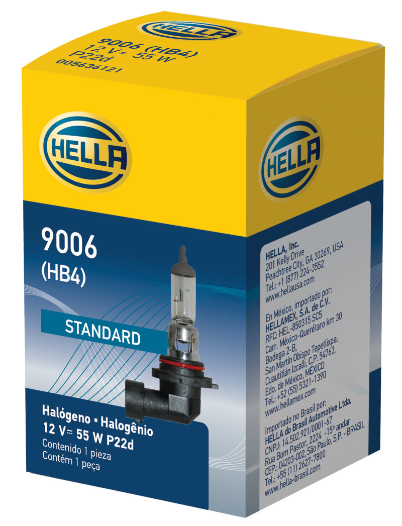 Hella 9006 12V 55W Halogen Bulb LA9006