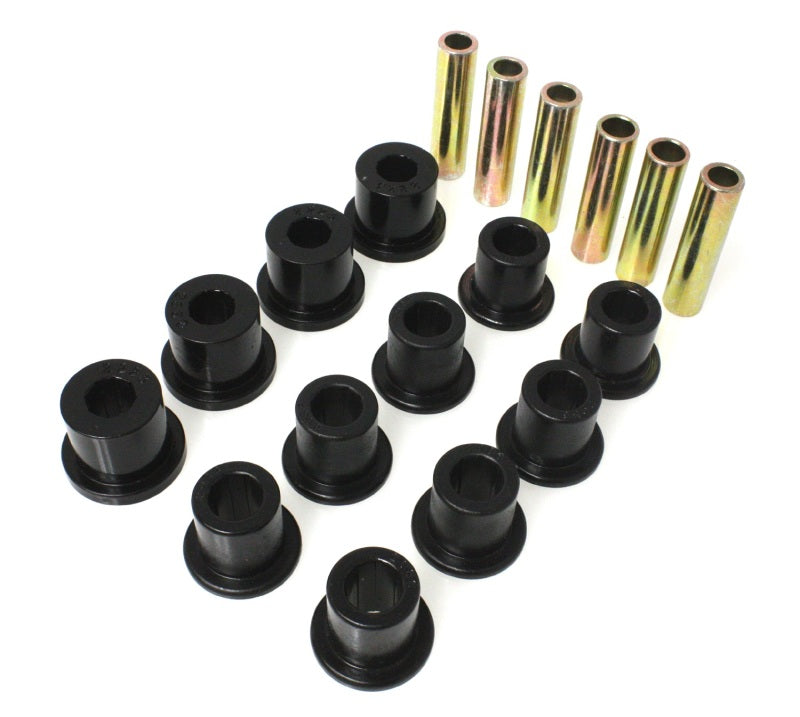 Energy Suspension 87-96 Jeep Wrangler Black Front/Rear Spring and Shackle Bushing 2.2107G