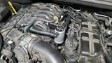 J&L 16-23 Dodge Durango / Jeep Grand Cherokee 3.6L Oil Separator 3.0 Passenger Side - Clear Anod 3074P-C