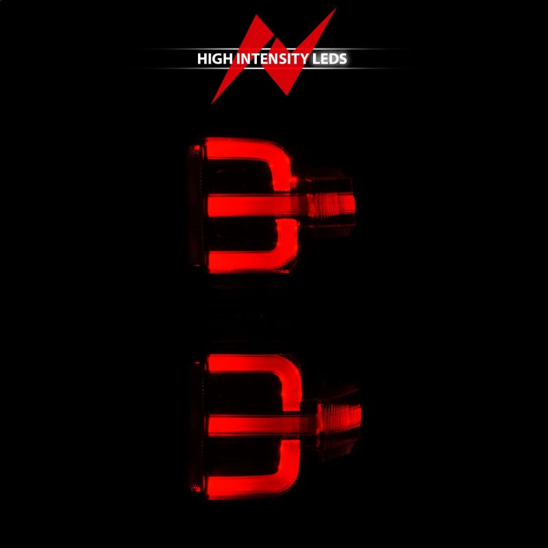 ANZO 15-19 Chevy Silverado 2500HD/3500HD (Halgn Only) LED Tail Lights w/Black Light Bar & Clear Lens 311425