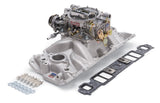 Edelbrock Manifold And Carb Kit Performer Eps Small Block Chevrolet 1957-1986 Natural Finish 2021