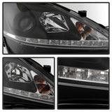 Spyder Lexus IS 250/350 2006-2010 Projector Headlights DRL Black PRO-YD-LIS06-DRL-BK 5080059