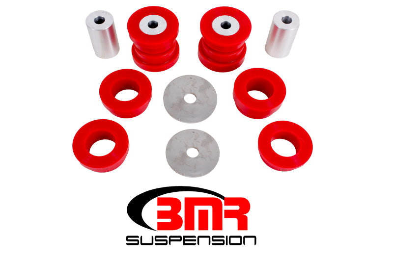 BMR 15-17 S550 Mustang Rear Cradle Bushing Kit (Polyurethane) - Red BK047