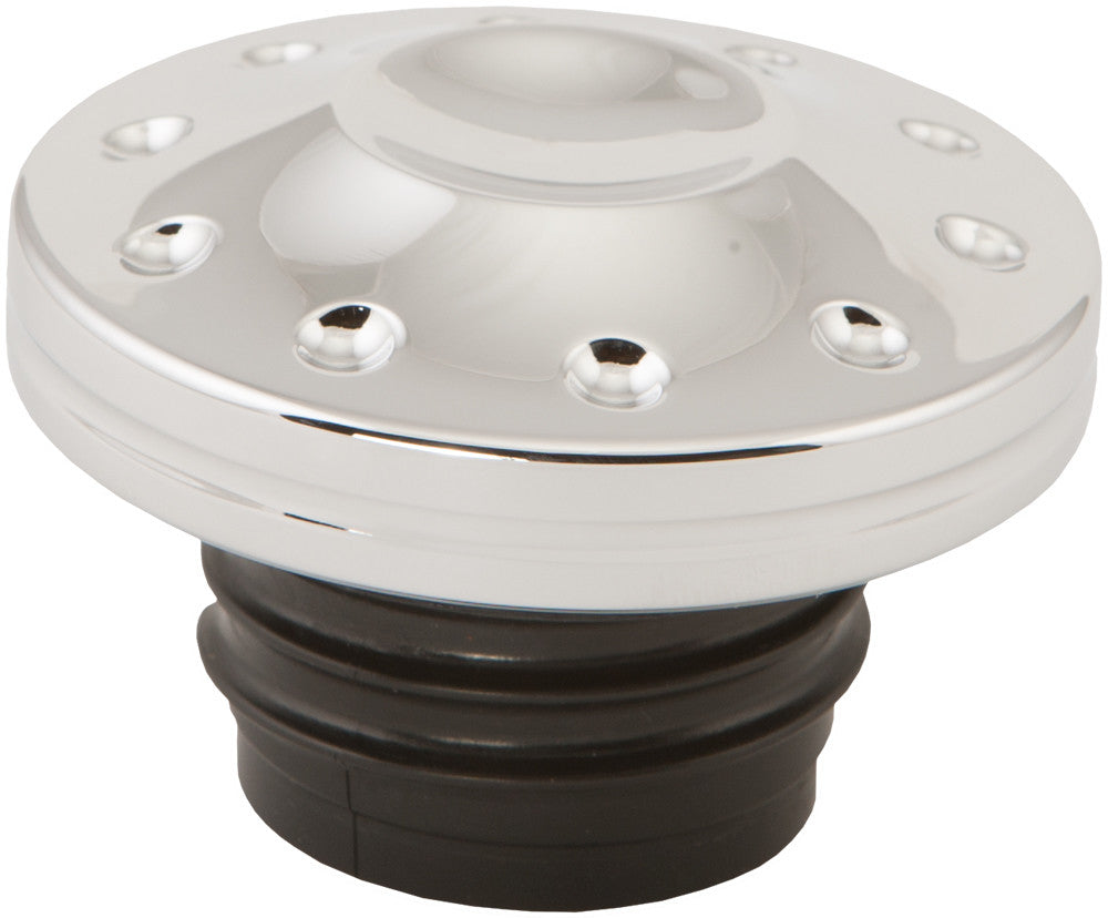 HARDDRIVE Vented Gas Cap Throttle Chrome 0210-2037-CH