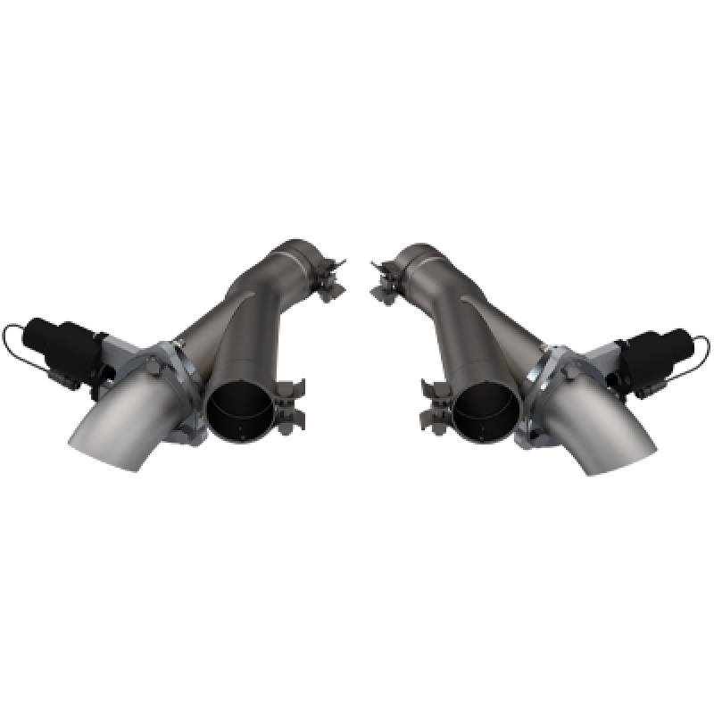 QTP 2018+ Jeep Grand Cherokee Trackhawk 2.75in 304SS Aggressor Cutout Dual Mid Pipes 527112