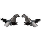 QTP 2018+ Jeep Grand Cherokee Trackhawk 2.75in 304SS Aggressor Cutout Dual Mid Pipes 527112