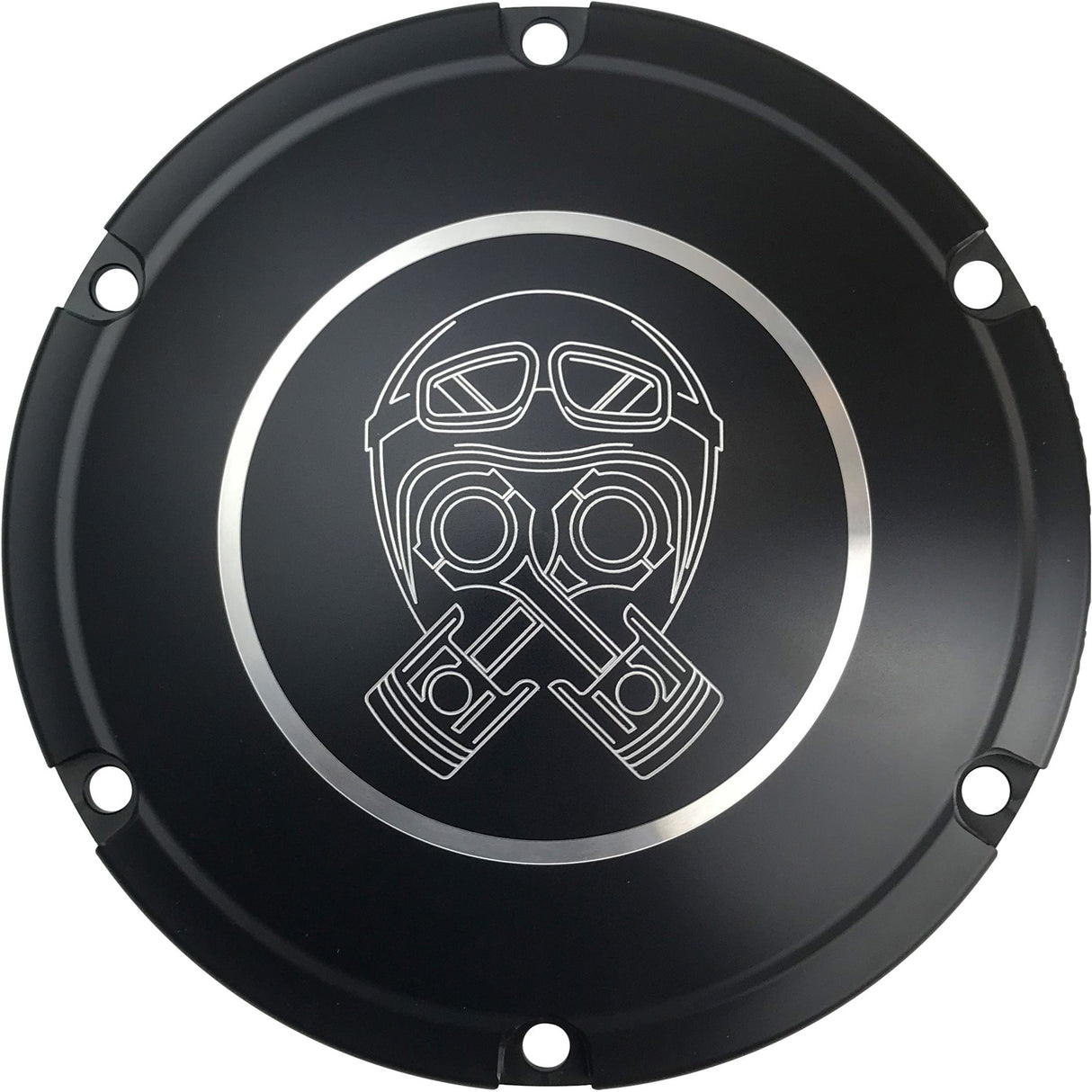 BRASS BALLS Piston Helmet Derby Cover Black Xl 04-Up BB03-154