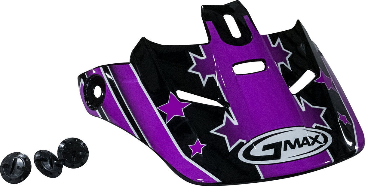 GMAX Visor Gm46y-2 S/Star Black/Pur Tc-22 G046124