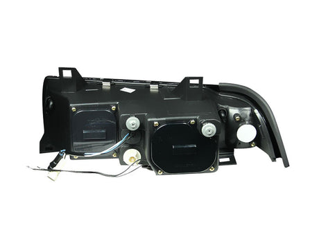 ANZO 1992-1998 BMW 3 Series E36 Projector Headlights w/ Halo Black (CCFL) G2 121011