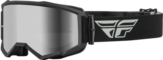 FLY RACING Zone Goggle Grey/Black W/ Silver Mirror/Smoke Lens 37-51494