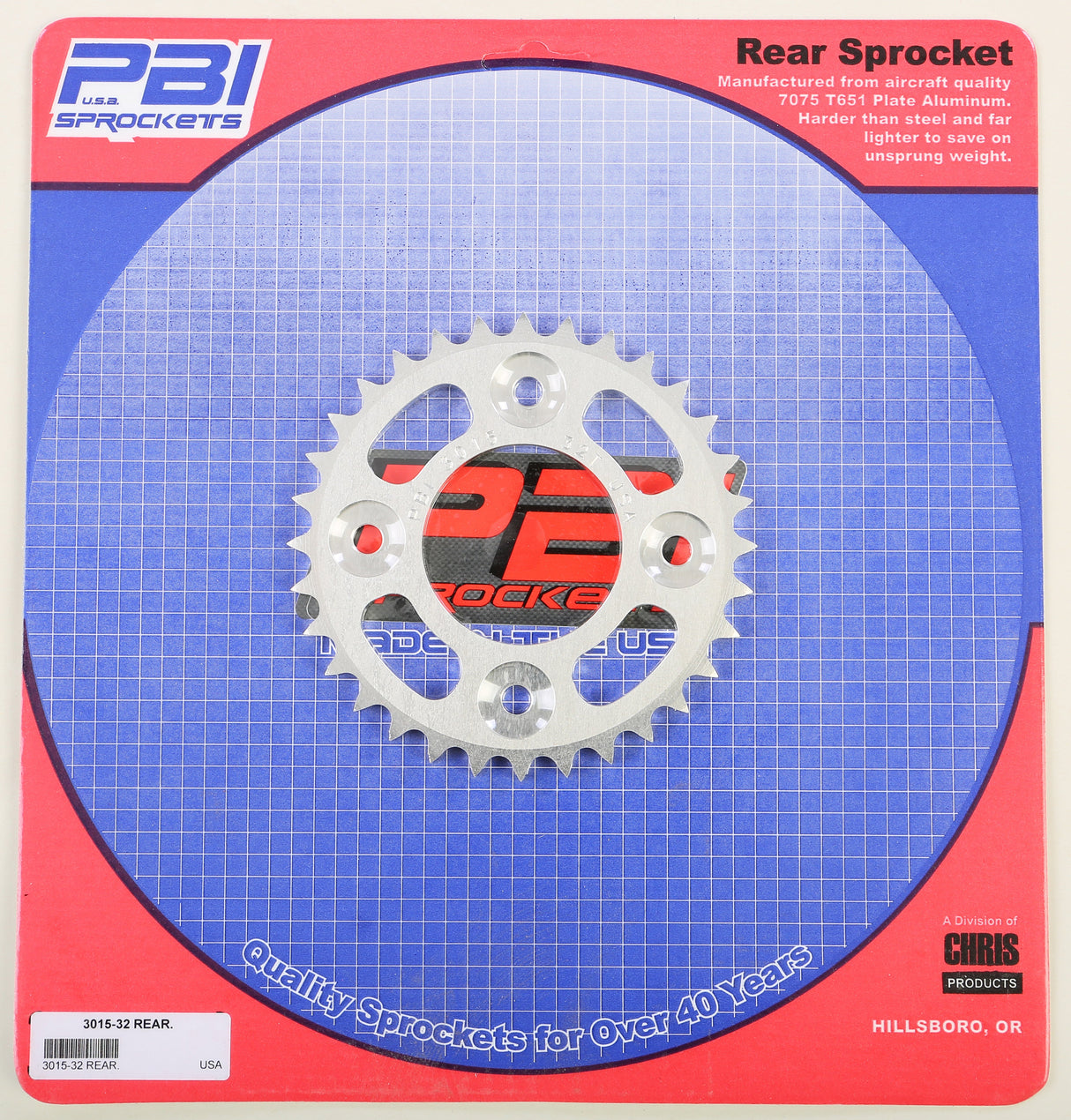 PBIRear Sprocket Aluminum 32t-420 Hon3015-32