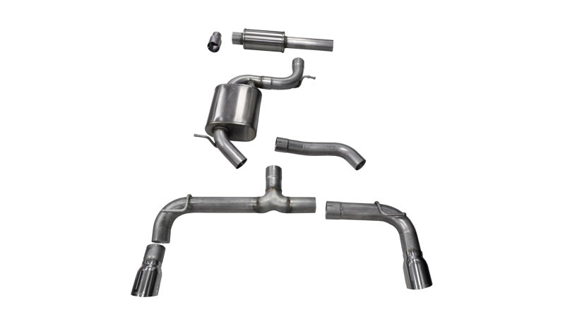 Corsa 14-15 Volkswagen GTI Mk7 Polished Sport 3.0in Cat-Back Dual Rear Exit 14834