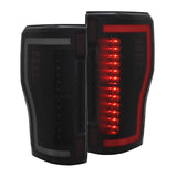 ANZO 2017+ Ford F-250 LED Taillights - Black/Smoke 311288