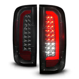ANZO 15-21 Chevrolet Colorado Full LED Tail Lights w/ Red Lightbar Black Housing Smoke Lens 311433