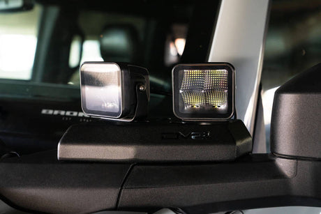 DV8 21-22 Ford Bronco A-Pillar Pod Light Mounts LBBR-02