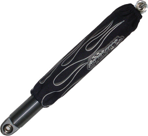 SHOCKPROS Shock Covers Black W/Black Flames A107BKFL