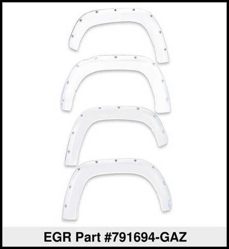 EGR 19-22 Chevrolet Silverado 1500 Summit White Traditional Bolt-On Look Fender Flares Set Of 4 791694-GAZ