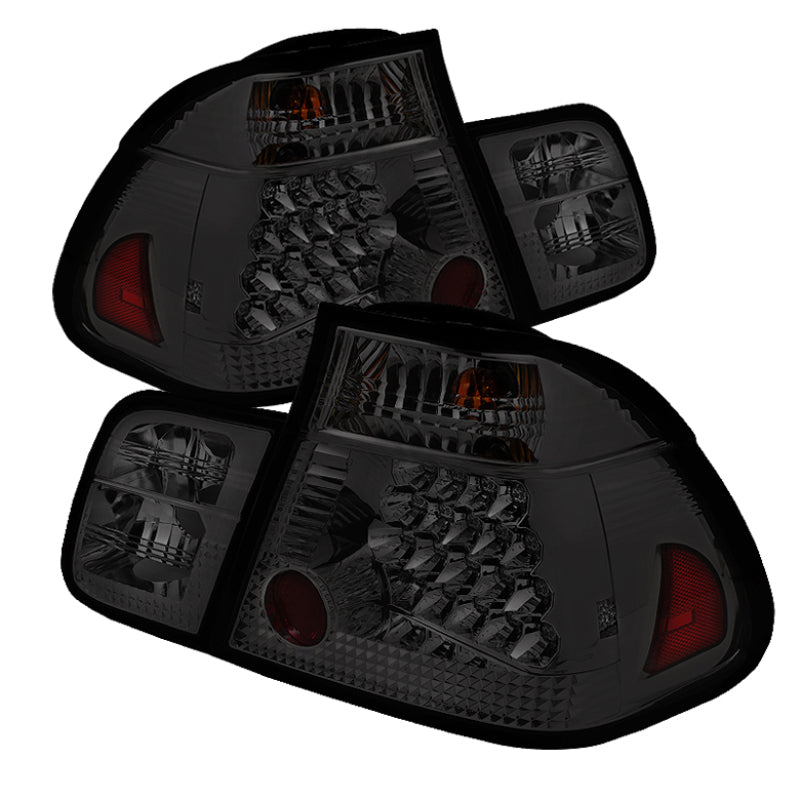 Spyder BMW E46 3-Series 02-05 4Dr Tail Lights Smke ALT-YD-BE4602-4D-LED-SM 5015068