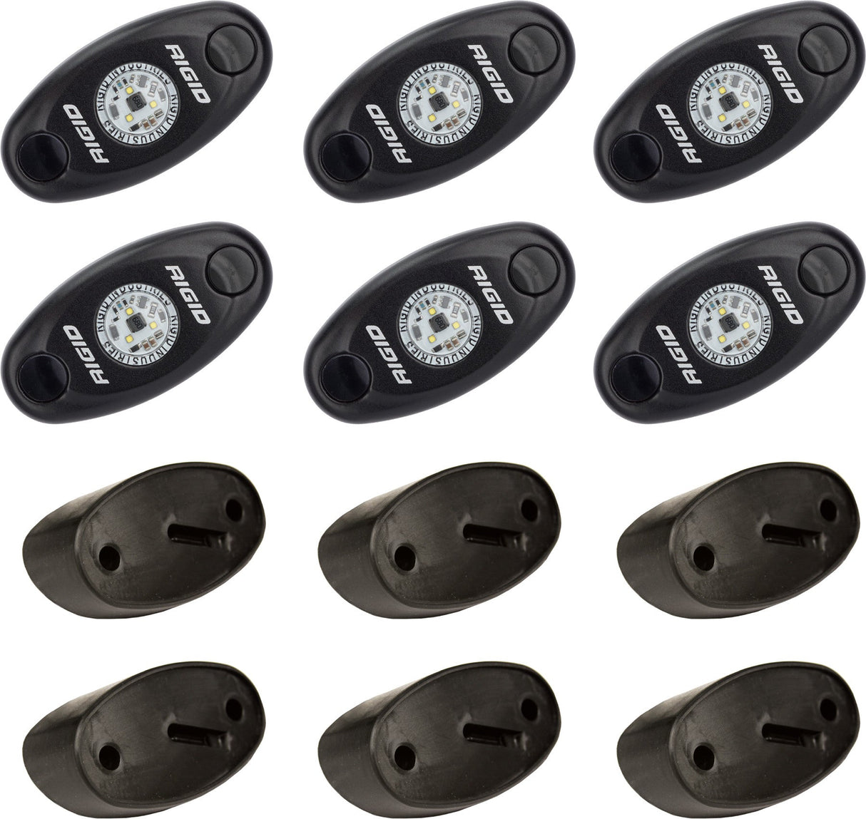 RIGID Rock Light Kit Amber /6 400293