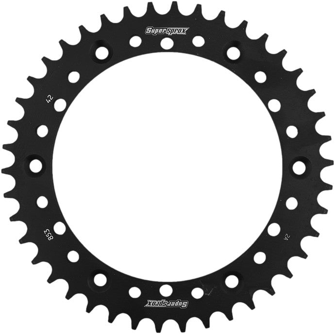 SUPERSPROX Rear Sprocket Steel 42t-520 Blk Yam RFE-853-42-BLK