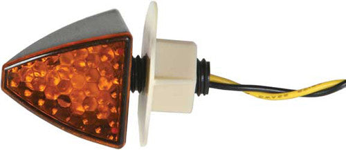 DMP Led Marker Light Fuses Flush/ Panel Mount Carbon W/Amber Len 900-2037