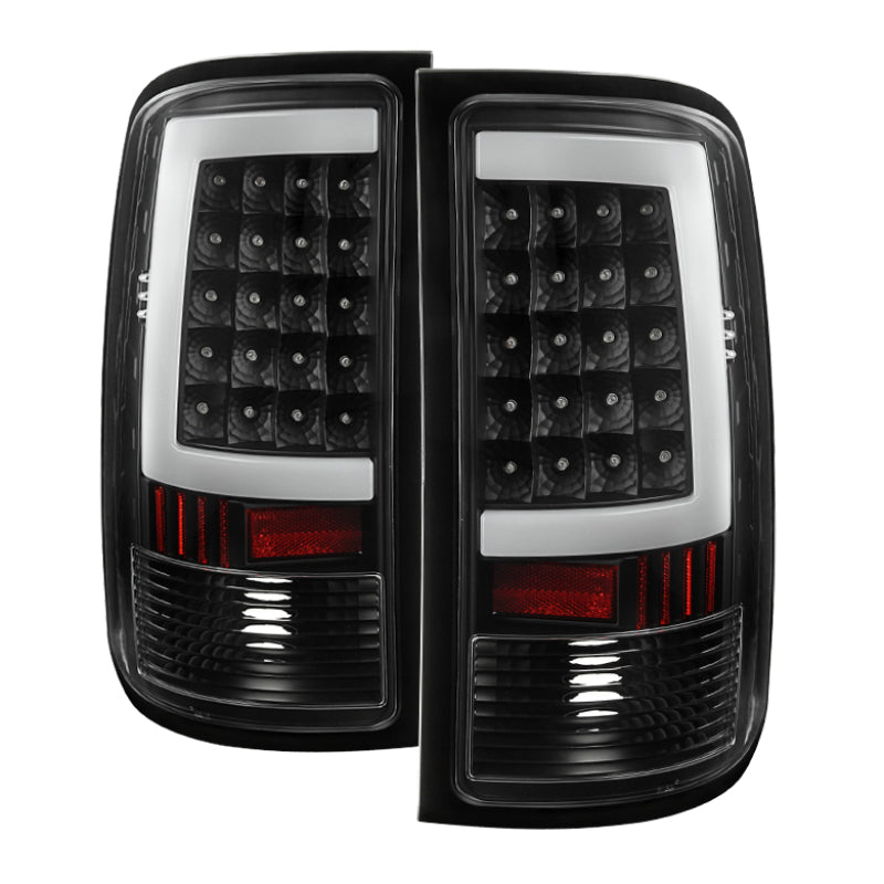 Xtune GMC Sierra 07-13 LED Tail Lights Black ALT-ON-GS07-G2-LED-BK 5081551