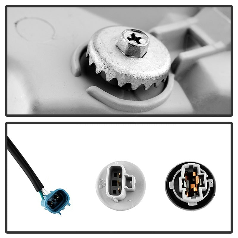 Xtune Toyota Tundra Double Cab 05-06 OEM Style Headlights & Corner Lights Black HD-JH-TTUN05-AM-BK 9034336