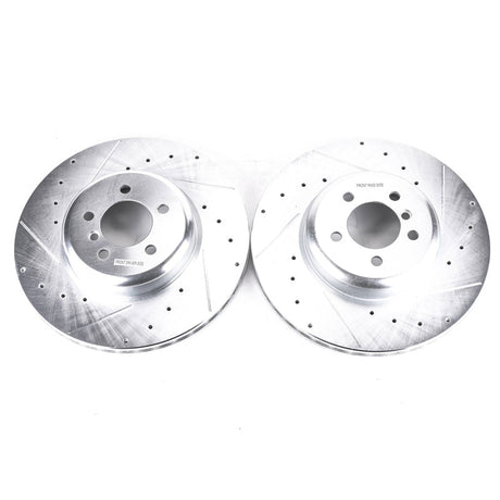 Power Stop 13-15 BMW 335i Front Evolution Drilled & Slotted Rotors - Pair EBR1438XPR