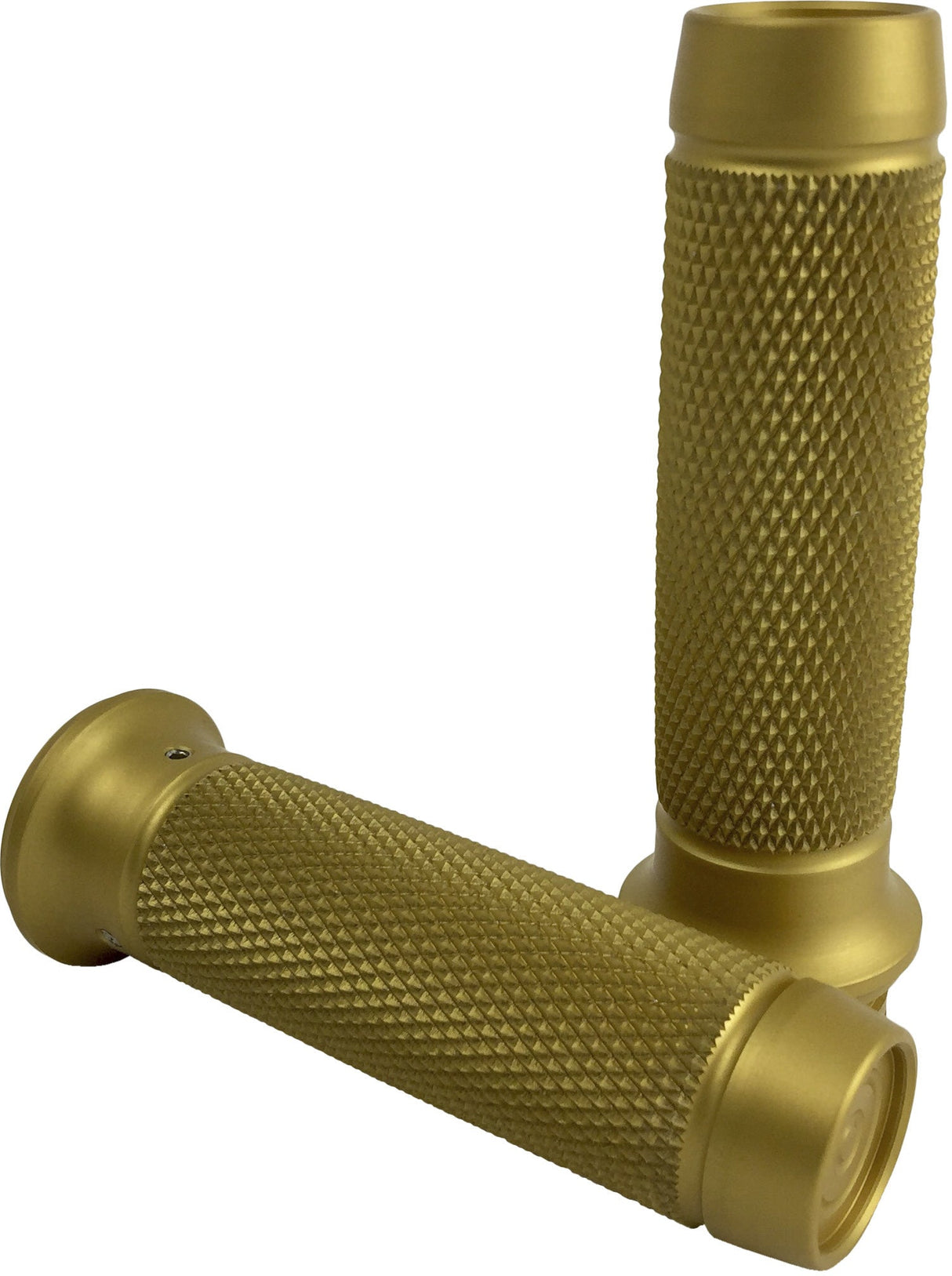 BRASS BALLS Knurled Moto Grips Gold BB08-213