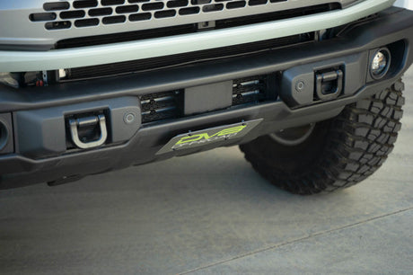 DV8 Offroad 2021 Ford Bronco Capable Bumper Slanted Front License Plate Mount LPBR-05