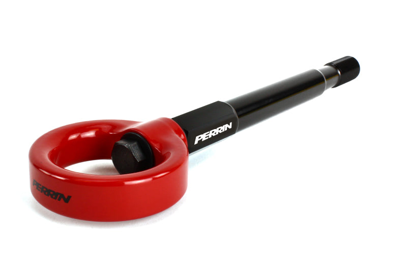 Perrin 2022 Subaru WRX / 18-21 Crosstrek / 14-21 Forester Tow Hook Kit (Front) - Red PSP-BDY-237RD