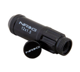 NRG 700 Series M12 X 1.5 Steel Lug Nut w/Dust Cap Cover Set 21 Pc w/Locks & Lock Socket - Black LN-LS700BK-21
