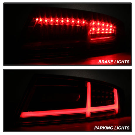 Spyder Audi TT 07-12 LED Tail Lights Black ALT-YD-ATT07-LED-BK 5081674