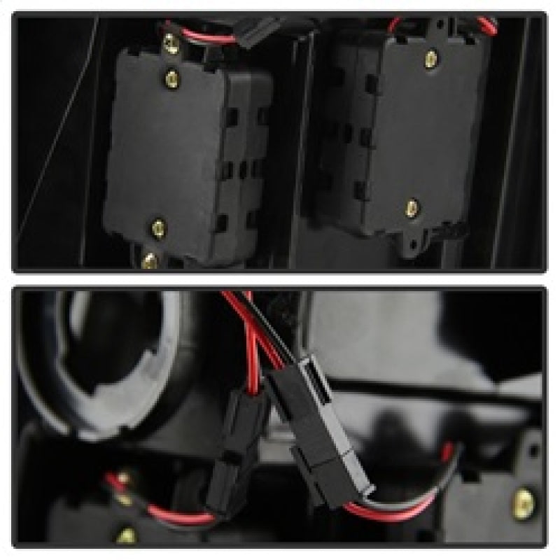 Spyder 09-16 Dodge Ram 1500 Light Bar LED Tail Lights - Red Clear ALT-YD-DRAM09V2-LED-RC 5084040