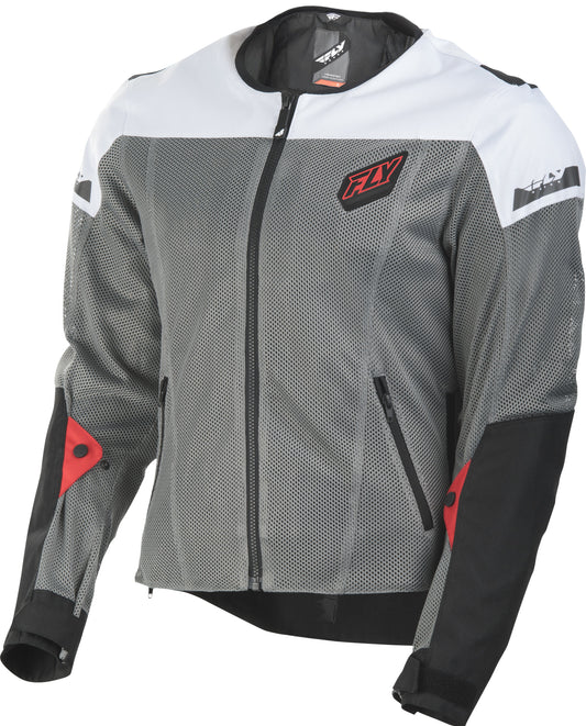 FLY RACING Flux Air Mesh Jacket Black/White 2x #6179 477-4074~6