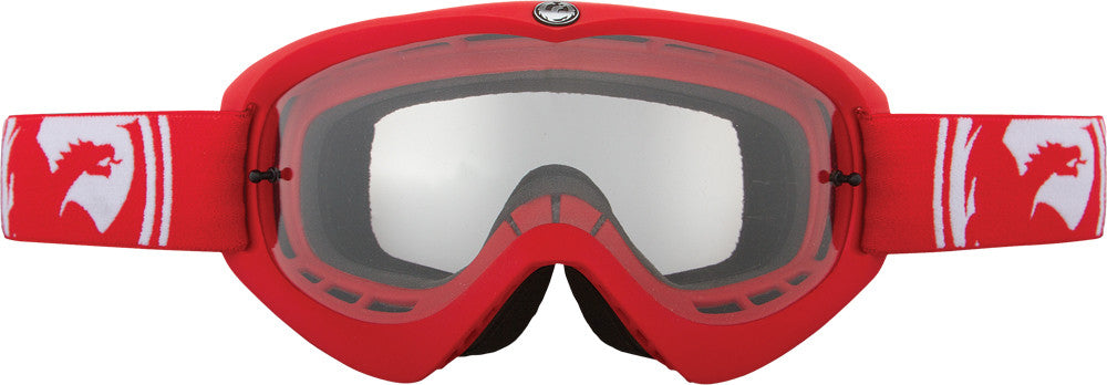 DRAGON Mdx Goggle Red W/Clear Lens 228576438403