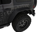 Bushwacker 2018+ Jeep Wrangler (JL) Unlimited Flat Style Flares 4pc - Black 10923-07