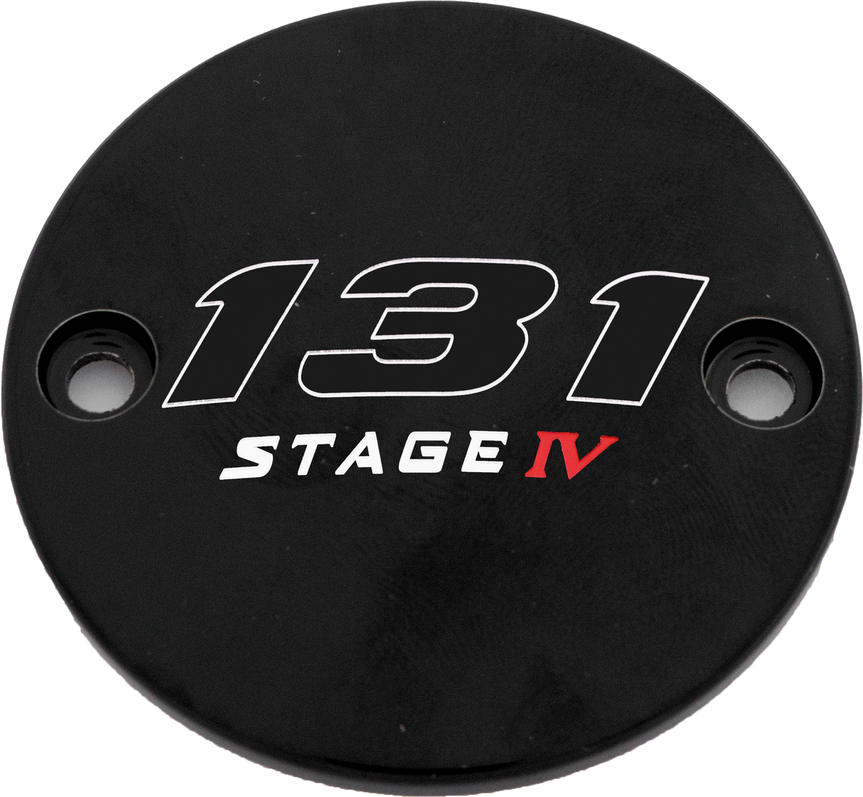 CUSTOM ENGRAVING M8 Timer Cover 131 Stage Iv Black 131-05-63BG