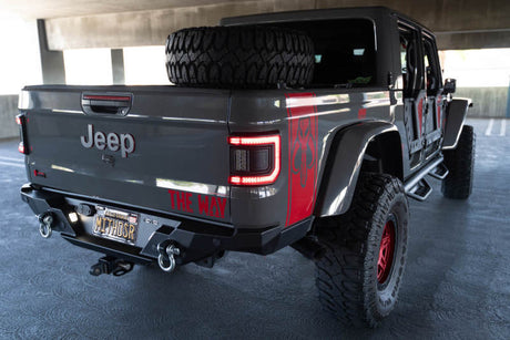 DV8 Offroad 20-23 Jeep Gladiator JT FS-15 Series Rear Bumper RBGL-11