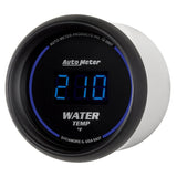 Autometer Cobalt Digital 52.4mm Black 0-300 deg F Water Temperature Gauge 6937