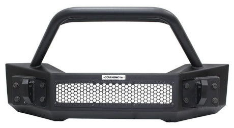 Go Rhino 07-20 Jeep Wrangler JL/JLU/JK/JKU/Gladiator JT Rockline Front Stubby Bumper w/ Overrider 331101T