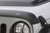 AVS 2018+ Jeep Wrangler (JL) 2dr/4dr Aeroskin Low Profile Acrylic Hood Shield - Smoke 322156